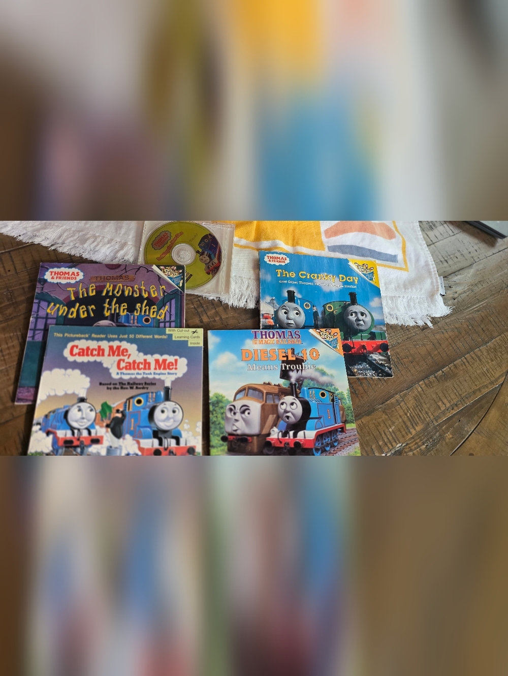 Lot Of Thomas The Tank Engine Train Soft Cover Books And Pc Game
